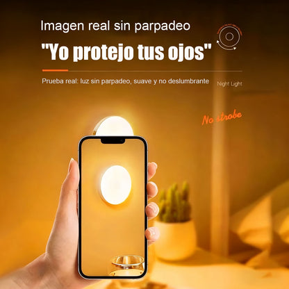 Luz de pared LED con sensor de movimiento, recargable por USB, mini lámpara de noche con interruptor para armario o vestidor, best-seller internacional, luz ambiental con sensor.