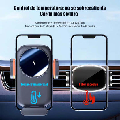 Nuevo soporte para teléfono móvil para coche con carga inalámbrica, soporte para ventilación del coche, soporte para navegación móvil.