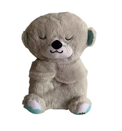 Nuevo peluche de nutria respiradora con música y luz, muñeco infantil de consuelo, juguete lindo para niñas, regalo de peluche.