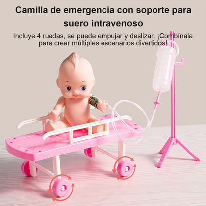 Juguete de doctor para niños, set de simulación para juegos de rol, set educativo para niñas con estetoscopio, jeringa y dientes para jardín de infancia.