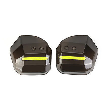 Ochranný štít na riadidlá pre elektrické bicykle, mopedy a motorky, univerzálny kryt proti slnku, prachu a dažďu, rukavice na ochranu rúk.