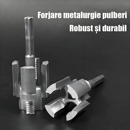 Mașină universală de filetat țevi, nouă, pentru interior și exterior, cu biți pentru mașină de găurit electrică