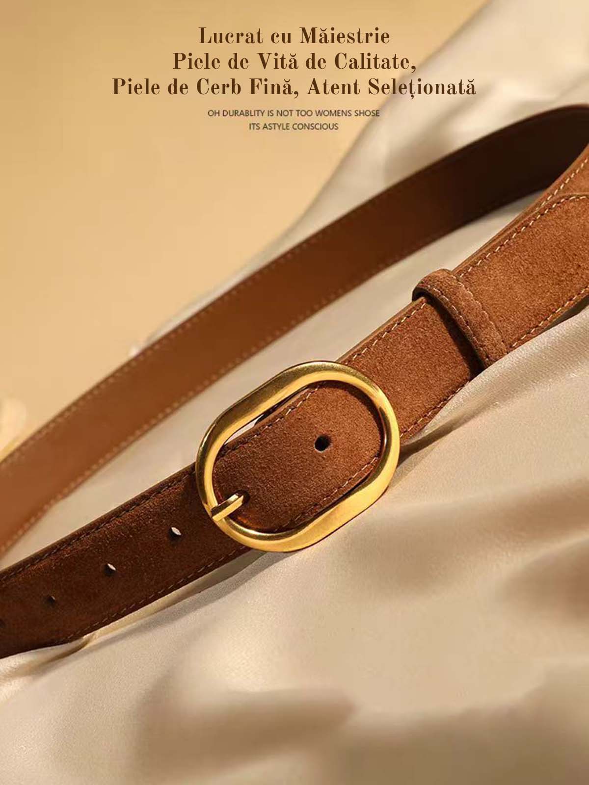 🔥 ¡Imprescindible estilo waste land! Cinturón ancho de ante, con abrigo o vestido tu cintura vintage al instante