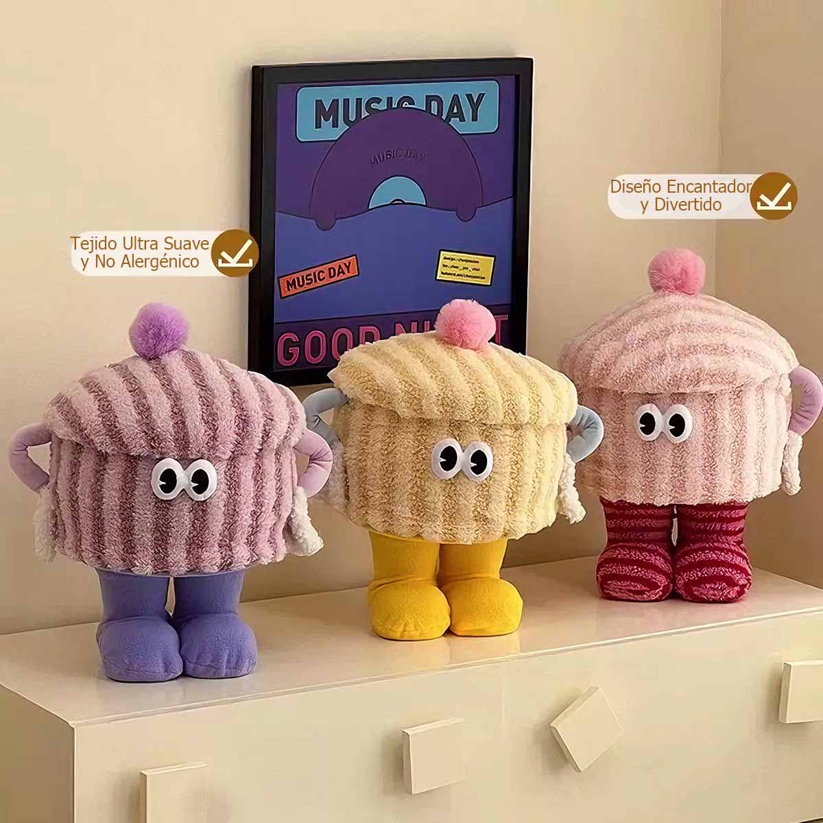 Caja de almacenamiento divertida, caja de dopamina para la entrada, cesta para snacks, cesto para objetos en el pequeño salón, cesta de almacenamiento multifuncional.