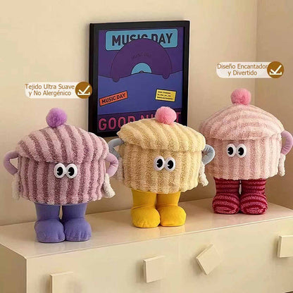 Caja de almacenamiento divertida, caja de dopamina para la entrada, cesta para snacks, cesto para objetos en el pequeño salón, cesta de almacenamiento multifuncional.