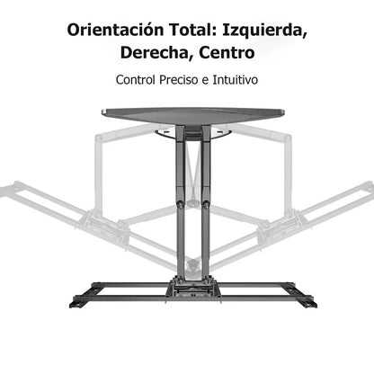 Soporte de pantalla giratorio y extensible universal para televisores de 26 a 55 pulgadas, soporte de montaje para pantalla LCD con función de oscilación.