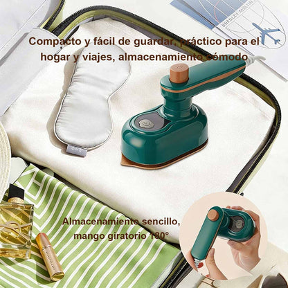 Plancha eléctrica 2 en 1 para uso doméstico - Plancha de mano compacta, con función de planchado en seco y en húmedo, modelo nuevo y plegable.