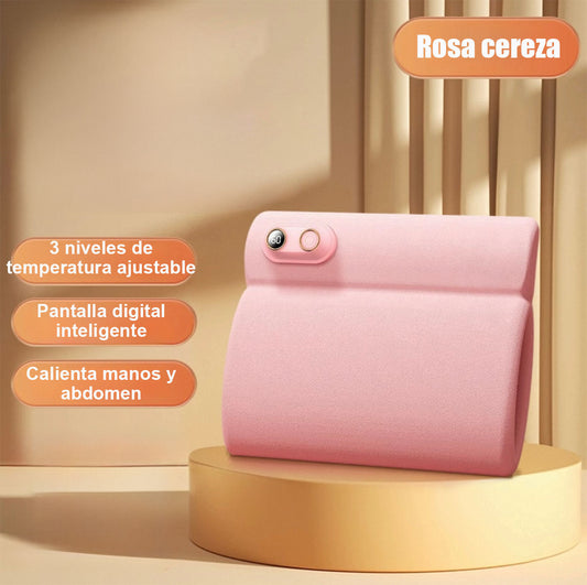 Bolsa Térmica Eléctrica con Pantalla Digital y Calefacción de Grafeno, Sin Agua, Portátil, para Manos, Rodillas y Abdomen