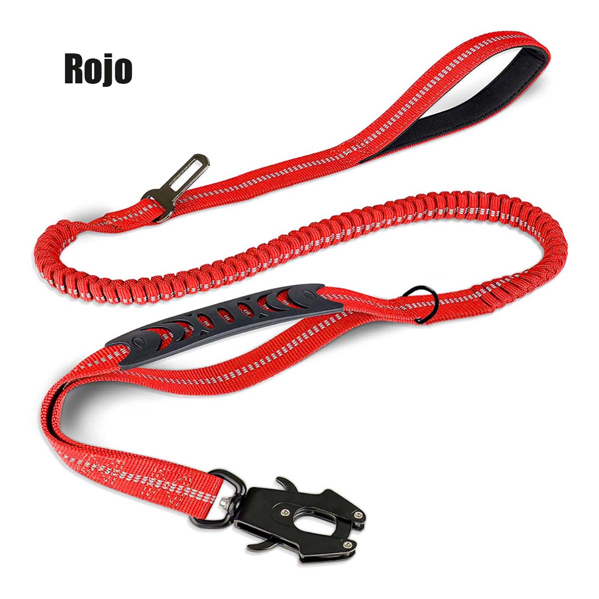 Vodítko pro střední a velké psy do auta, proti vytržení, odolné proti nárazům, s plynulým vysouváním a tlumením, pohodlné pro psa.
