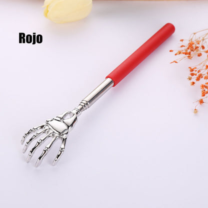 Rascador telescópico de acero inoxidable — masajeador doméstico, práctico “no necesito ayuda”, ideal para personas mayores.