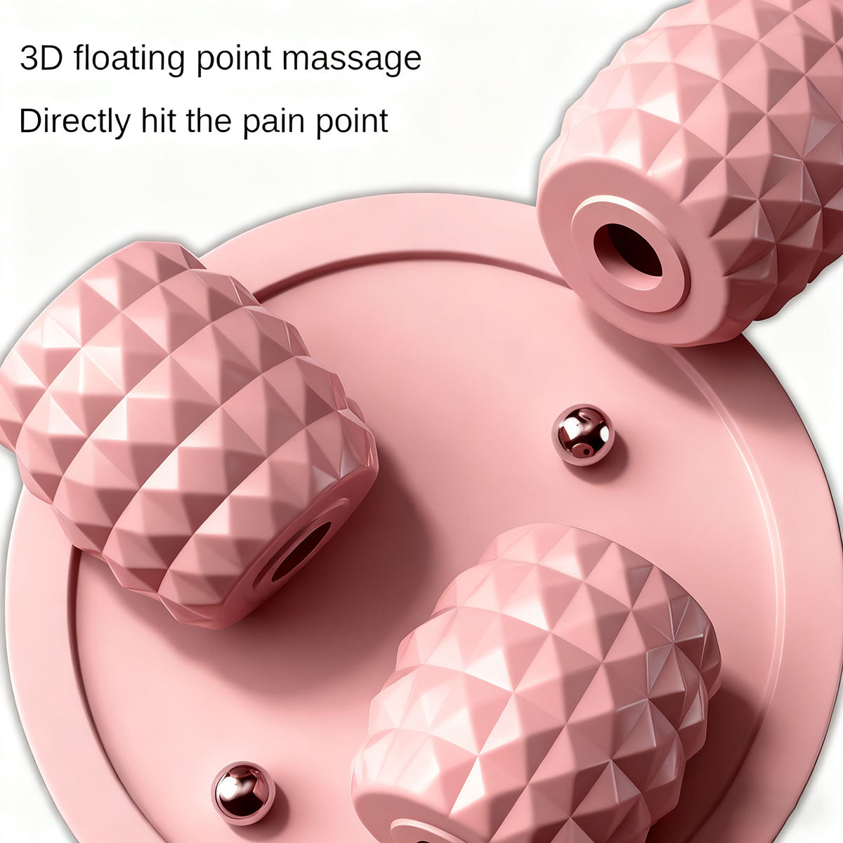 Masážní přístroj na nohy s válci – přístroj na zeštíhlení nohou, kruhový svěrací váleček, relaxace svalů stehen a lýtek, válec na nohy s hrbolky.
