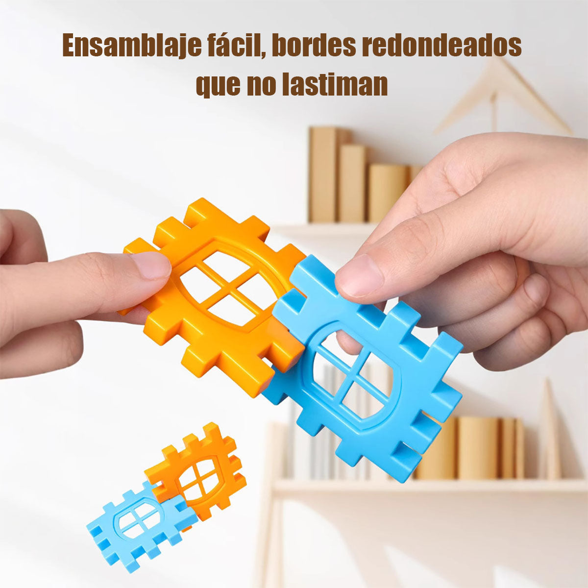 Bloques de gran tamaño para niños - Juguete de ensamblaje para construir casas, ideal para niños de 3 a 6 años, tanto niños como niñas, para estimular la inteligencia y la creatividad.