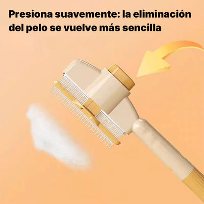 Cepillo para mascotas, peine autolimpiante para gatos y perros, removedor de pelo suelto, limpiador para gatos y perros, peine esponjoso para gatos y perros tipo Teddy.