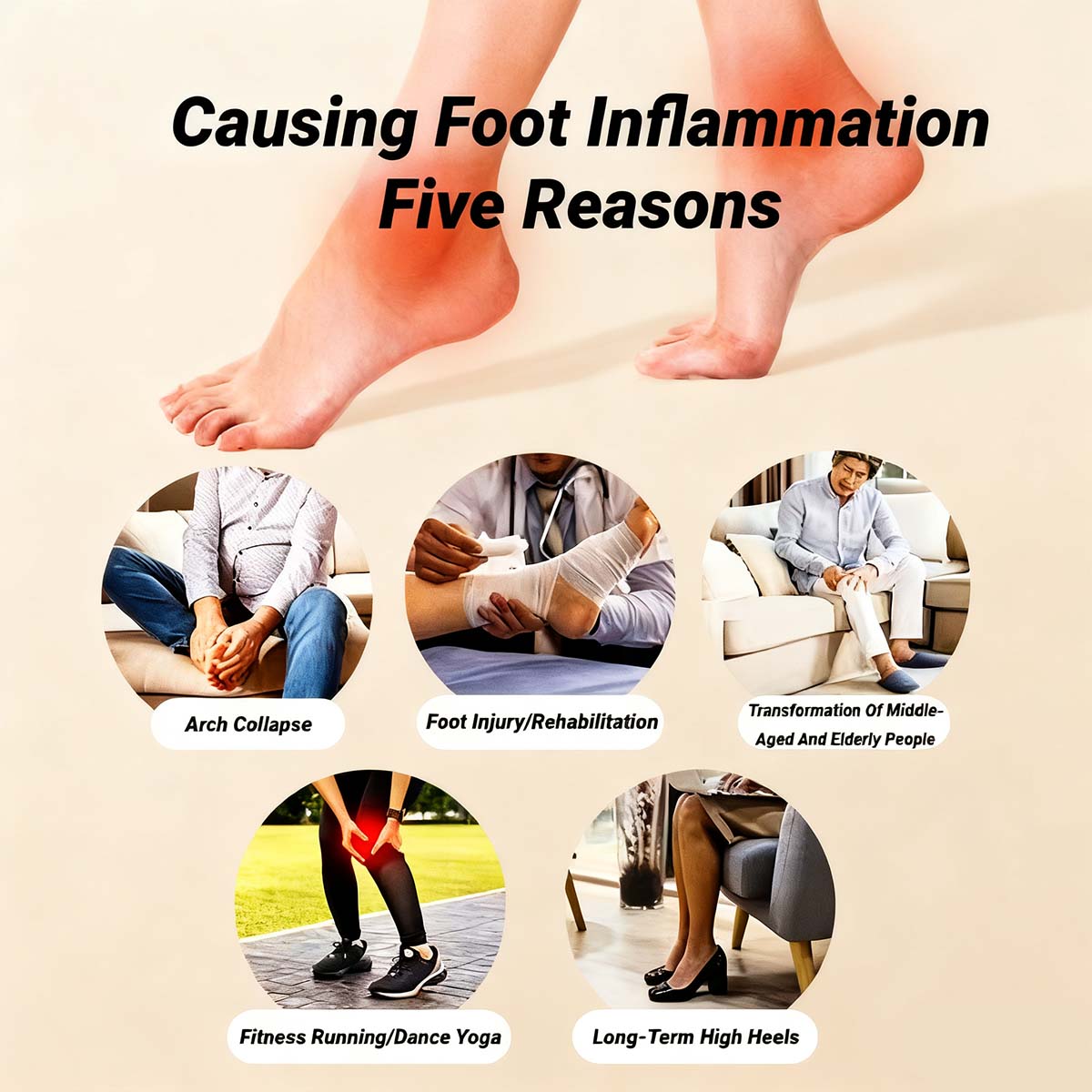 Entrenador de arco plantar y rodillo masajeador: Alivia la fascia plantar y relaja los músculos de las piernas para yoga y fitness.