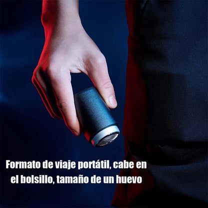 Afeitadora eléctrica mini recargable, lavable en su totalidad, portátil para viajes y coche, diseñada para hombres.