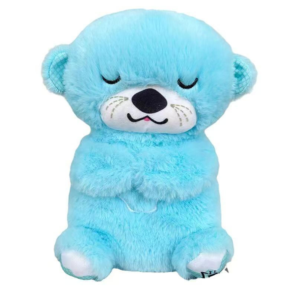 Nuevo peluche de nutria respiradora con música y luz, muñeco infantil de consuelo, juguete lindo para niñas, regalo de peluche.