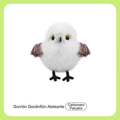 Juguete eléctrico de peluche para gatos, ave automática que aletea y hace sonidos, pajarito que canta “piu”, carbonero blanco y tucancito para entretener a tu gato.