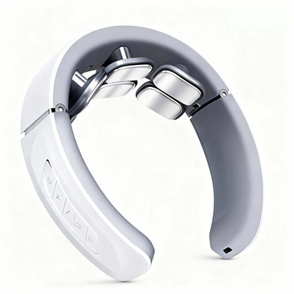 Dispositivo de masaje cervical para el hogar, eléctrico e inteligente, con tecnología de pulso electromagnético y amasado para cuello y hombros.
