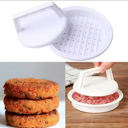 **Prensa multifuncional para carne** — Molde para hamburguesas, herramienta de cocina para prensar carne y hacer empanadas de hamburguesa.