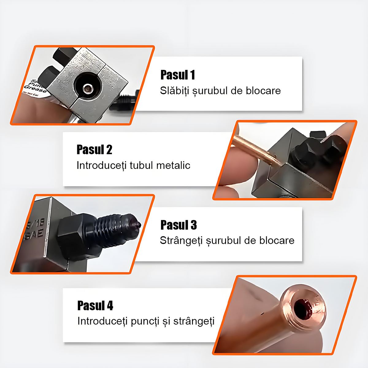 Instrument de dilatare / calibrare pentru tuburi: frână, ulei, AC – cap „ciupercă”