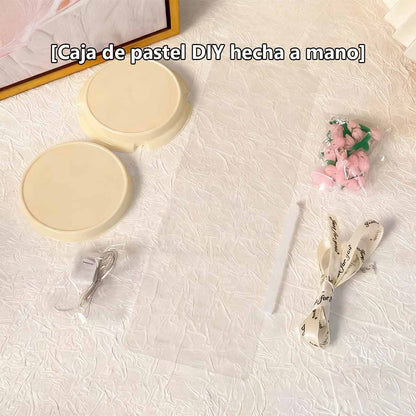 Nueva lámpara nocturna creativa en forma de tulipán, kit de materiales DIY hecho a mano, caja tipo pastel, lámpara ambiental con efecto de “mar de flores”, de aspecto romántico y elegante.
