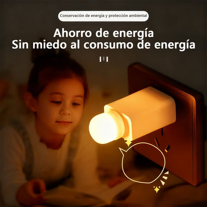 Lámpara de noche circular USB, mini y portátil, luz de ambiente creativa para mesita de noche, ideal para puestos de venta, dormitorio de estudiantes y luz protectora de ojos.