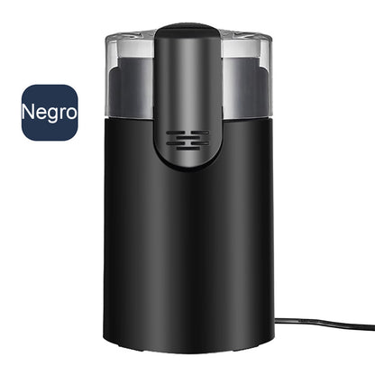 "Molino de café portátil de acero inoxidable, mini molinillo eléctrico, máquina de molienda en seco, trituradora de polvo."