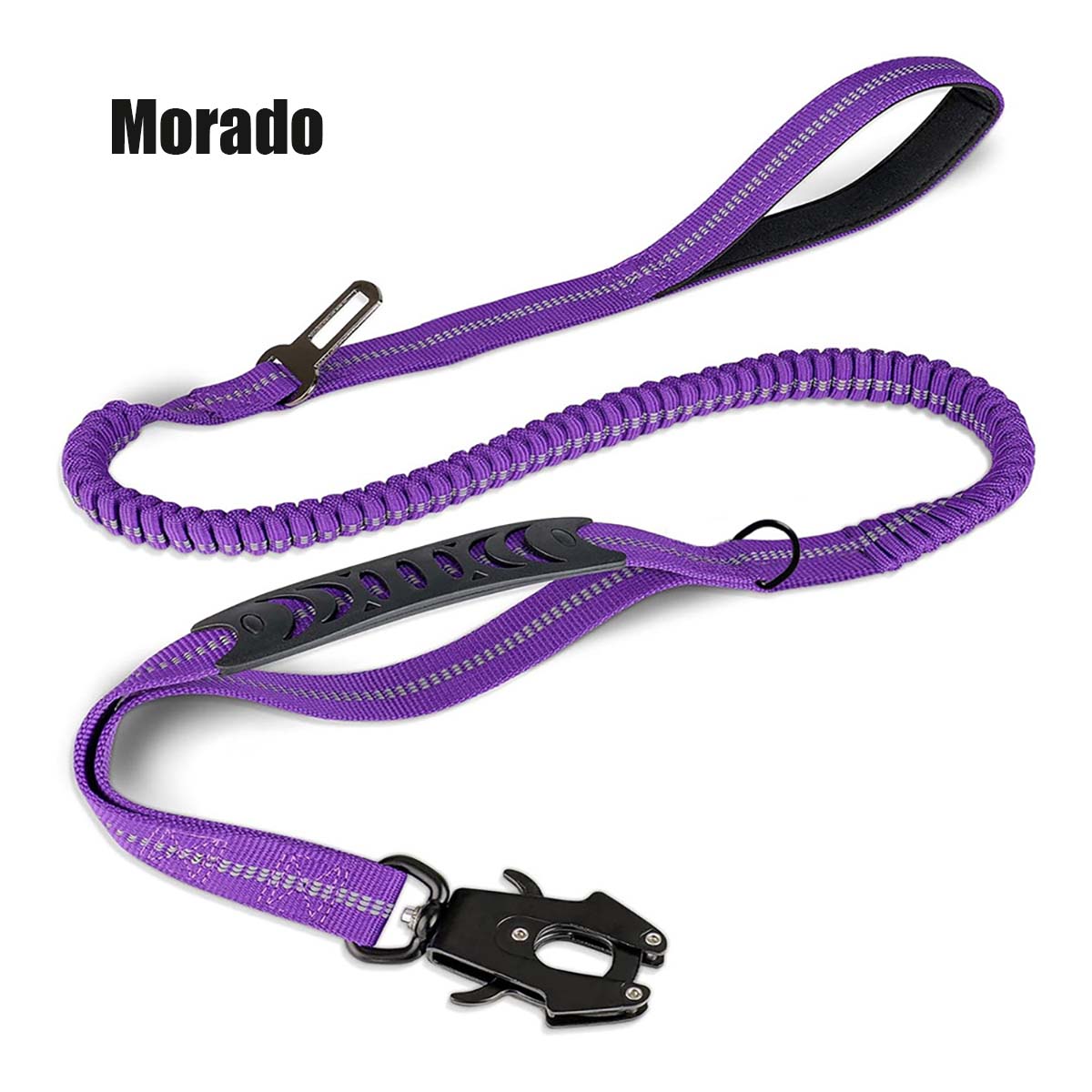 Vodítko pro střední a velké psy do auta, proti vytržení, odolné proti nárazům, s plynulým vysouváním a tlumením, pohodlné pro psa.
