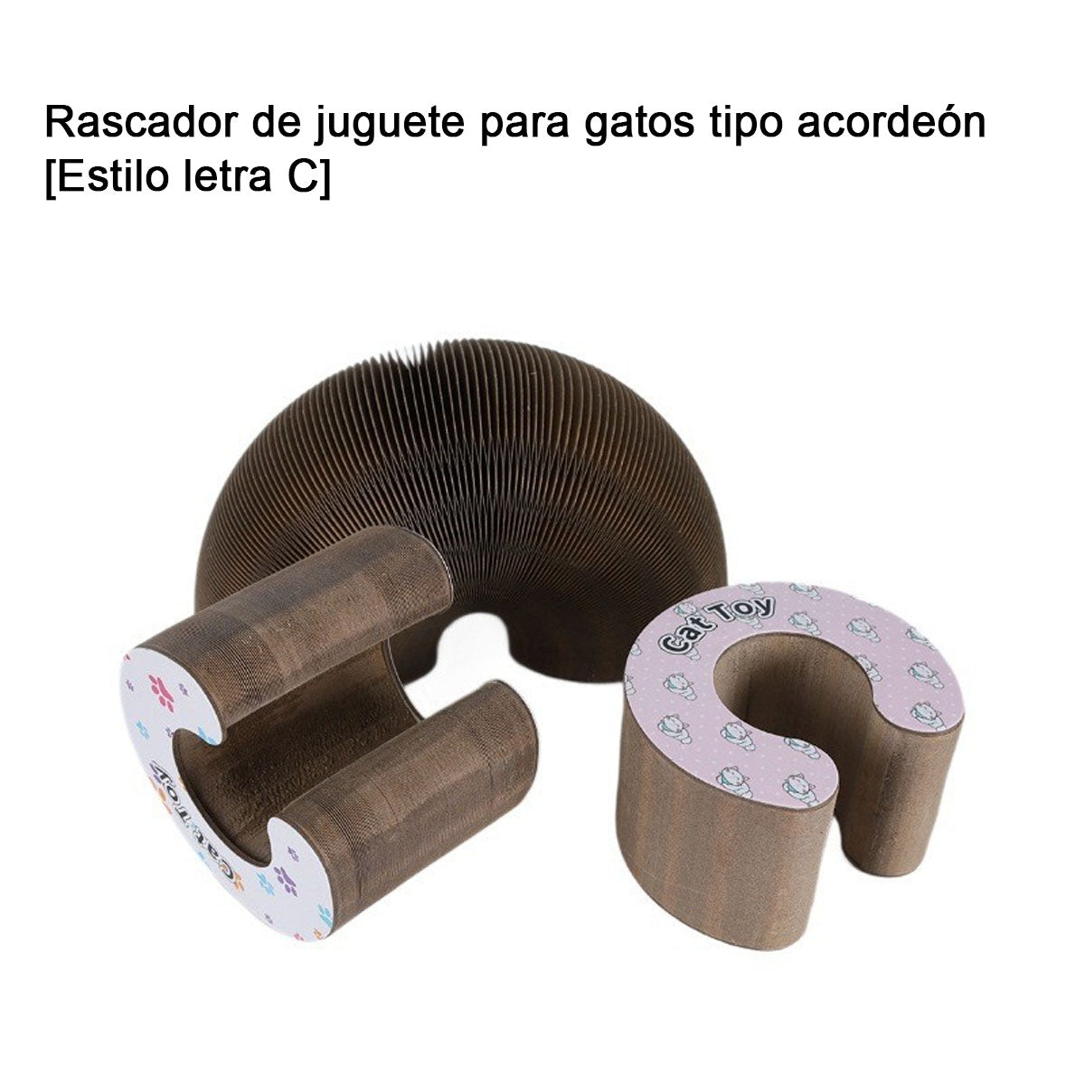 Rascador tipo cama para gatos, resistente al desgaste y sin dejar migas, juguete para juego autónomo y alivio de aburrimiento, tabla de arañado de cartón corrugado.