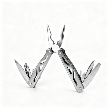 Alicates multifuncionales plegables, herramientas portátiles de acero inoxidable, pelacables, alicates eléctricos EDC y alicates para exteriores.