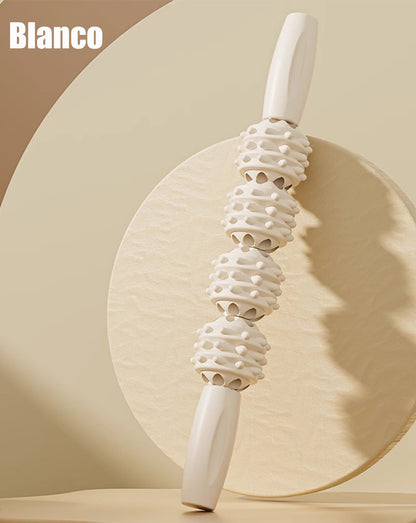 Masážní přístroj na nohy s válci – přístroj na zeštíhlení nohou, kruhový svěrací váleček, relaxace svalů stehen a lýtek, válec na nohy s hrbolky.
