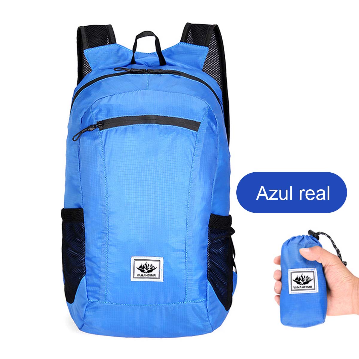 Mochila plegable para ciclismo al aire libre, de gran capacidad, ligera y deportiva, ideal para viajes y aventuras.