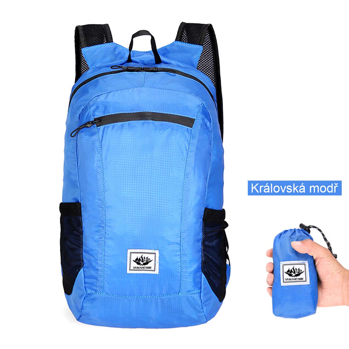 Skládací cyklistický batoh, velkokapacitní, lehký, sportovní a cestovní, outdoor provedení.