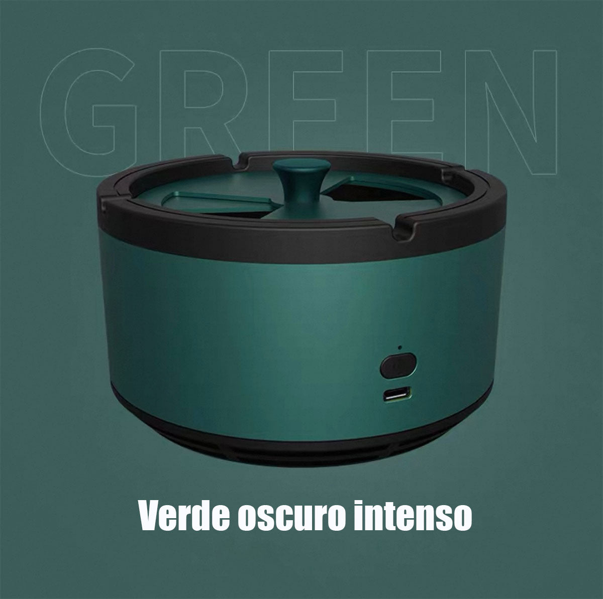 Purificador de aire para coche, habitación, oficina o sala de juegos; elimina humo de segunda mano, olores a tabaco y purifica el ambiente con función de cenicero.