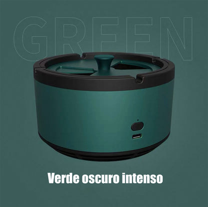 Purificador de aire para coche, habitación, oficina o sala de juegos; elimina humo de segunda mano, olores a tabaco y purifica el ambiente con función de cenicero.