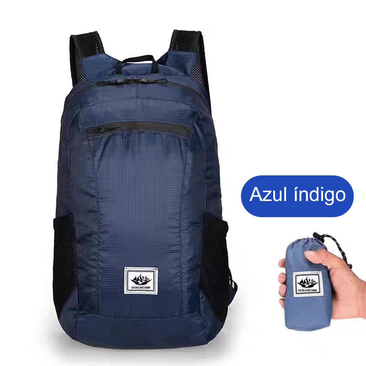 Mochila plegable para ciclismo al aire libre, de gran capacidad, ligera y deportiva, ideal para viajes y aventuras.