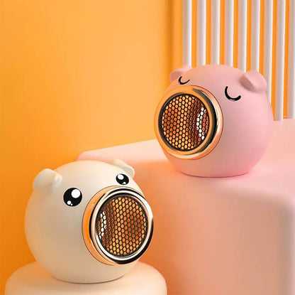Calefactor de escritorio en forma de cerdito, calefacción eléctrica para el hogar y dormitorio, calefactor eléctrico de bajo consumo.