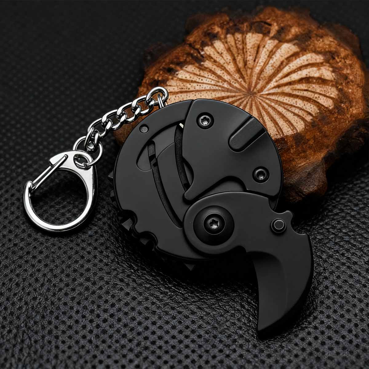 Herramienta EDC mini: Cuchillo plegable para frutas, afilado y portátil para llevar en llaves